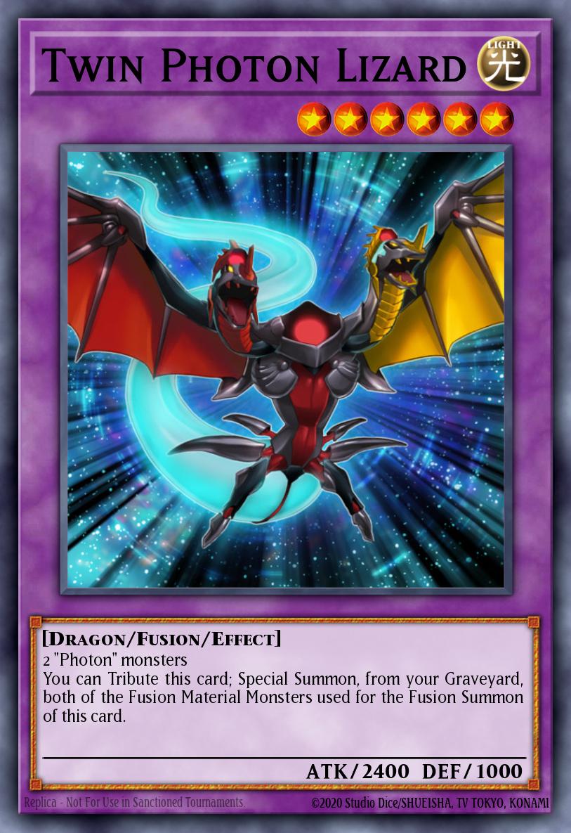 Twin Photon Lizard Yu-Gi-Oh card