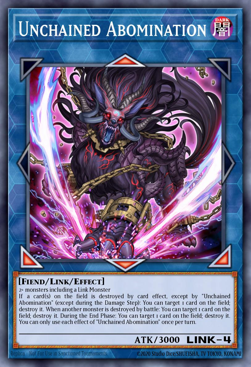 Unchained Abomination Yu-Gi-Oh card