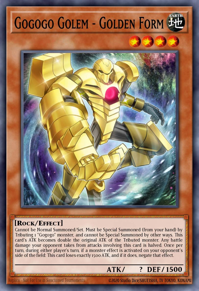 Gogogo Golem - Golden Form Yu-Gi-Oh card