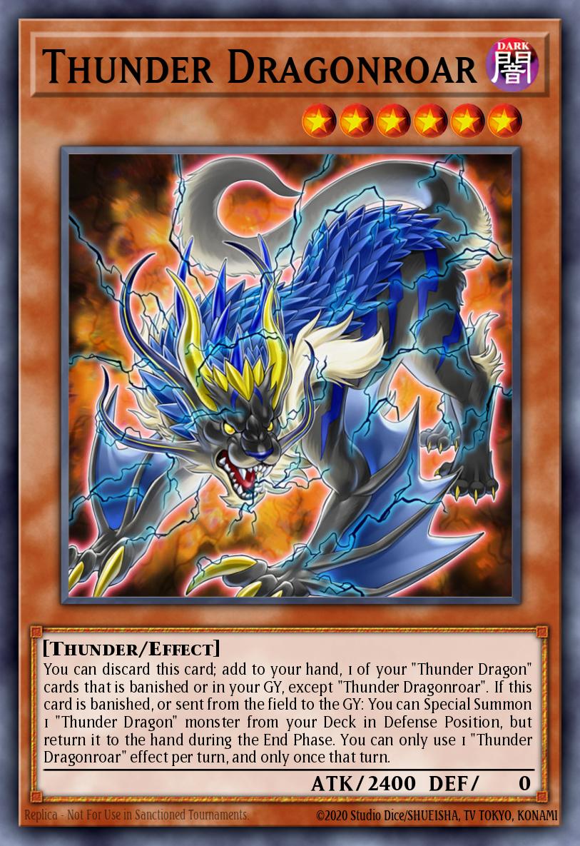 Thunder Dragonroar Yu-Gi-Oh card