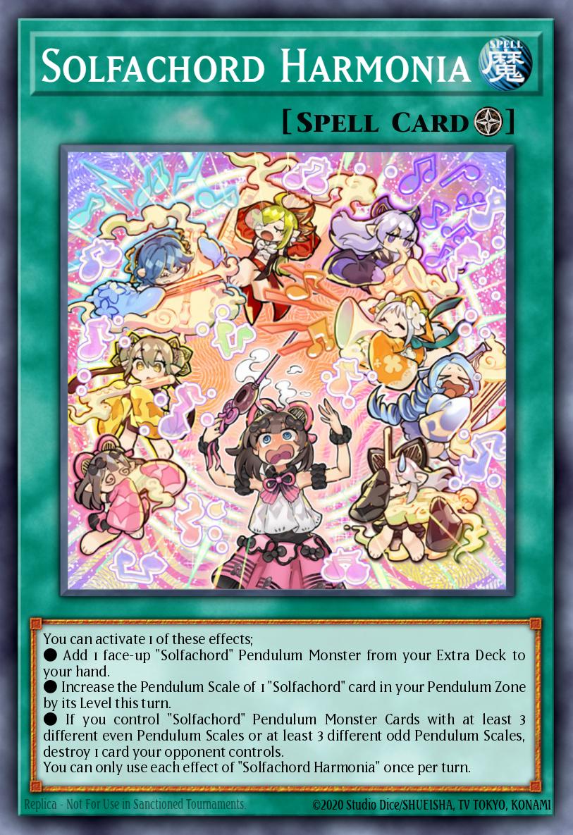 Solfachord Harmonia Yu-Gi-Oh card