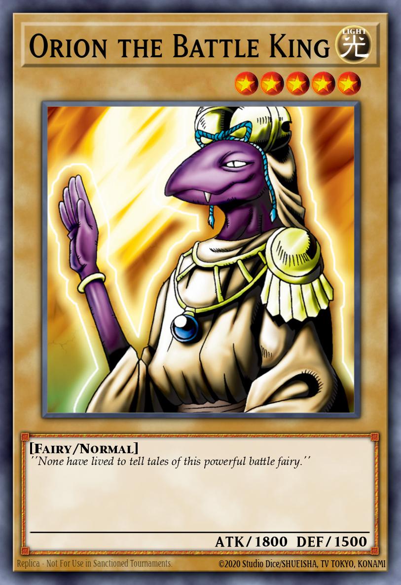 Orion the Battle King Yu-Gi-Oh card