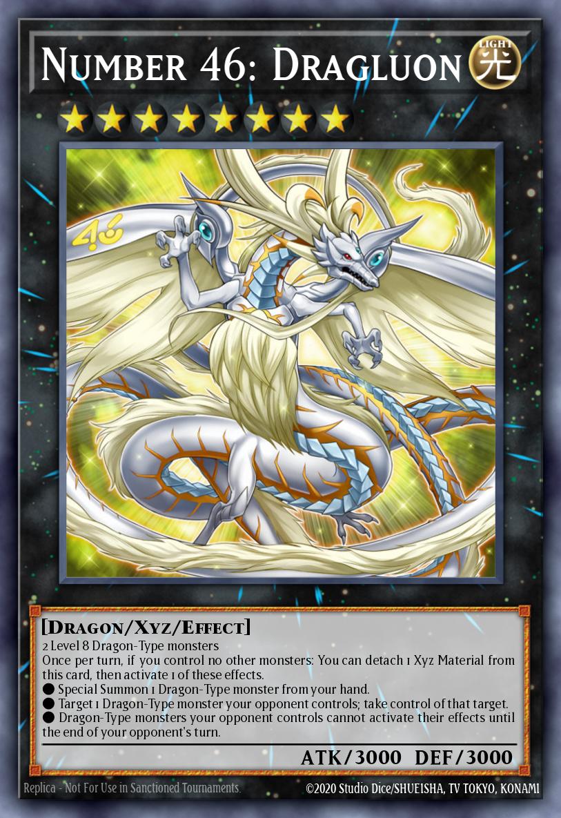 Number 46: Dragluon Yu-Gi-Oh card