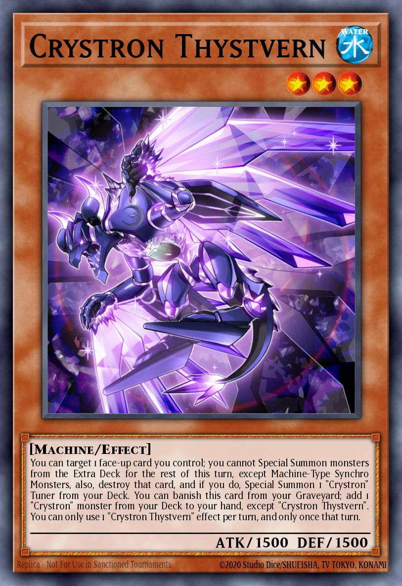 Crystron Thystvern Yu-Gi-Oh card