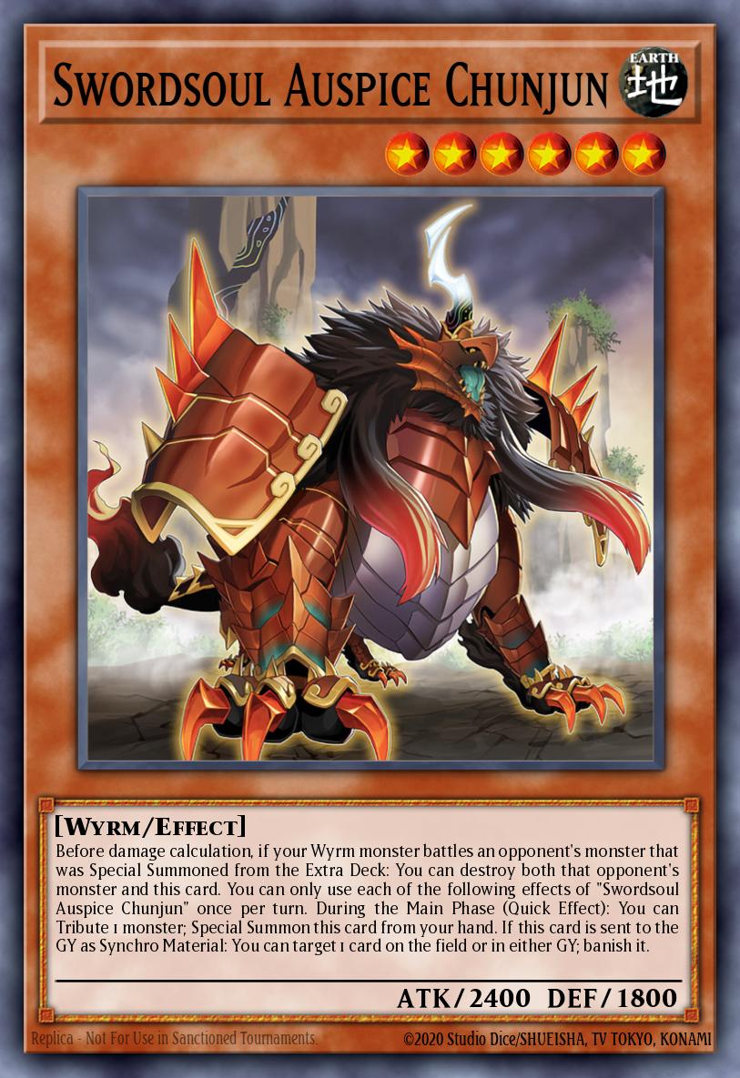 Swordsoul Auspice Chunjun Yu-Gi-Oh card