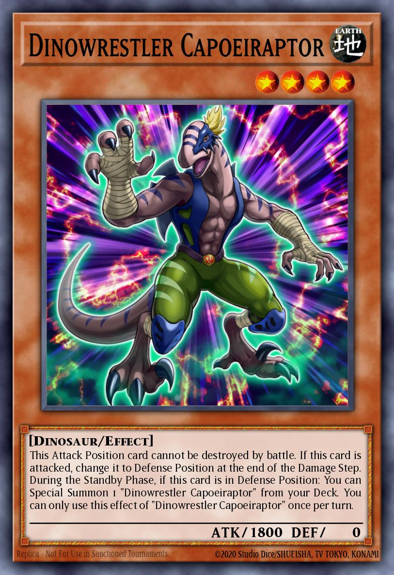 Dinowrestler Capoeiraptor Yu-Gi-Oh card