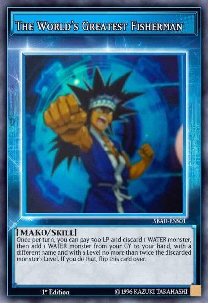 The World's Greatest Fisherman Yu-Gi-Oh card