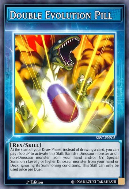 Double Evolution Pill (Skill Card) Yu-Gi-Oh card