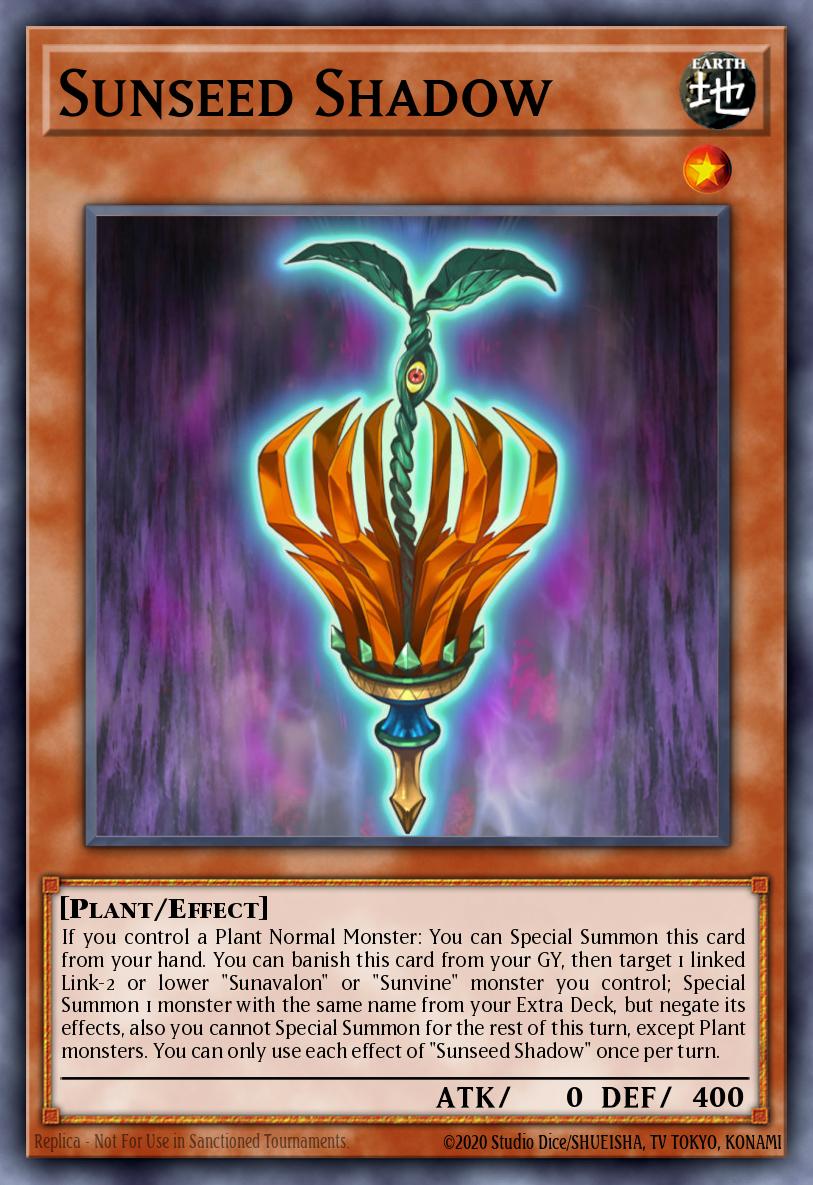 Sunseed Shadow Yu-Gi-Oh card
