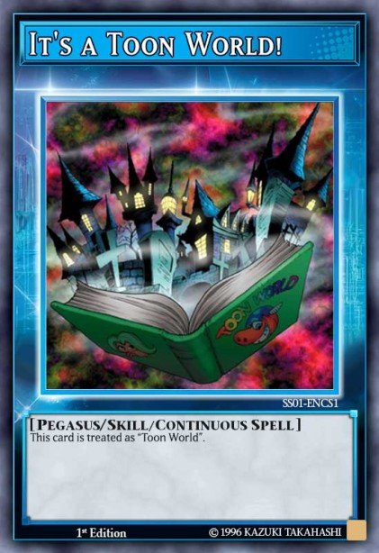 It's a Toon World! Yu-Gi-Oh card