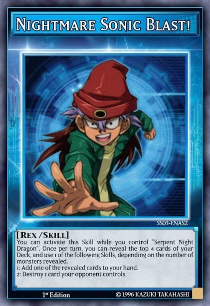 Nightmare Sonic Blast! Yu-Gi-Oh card