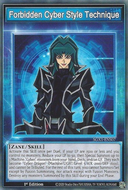 Forbidden Cyber Style Technique Yu-Gi-Oh card