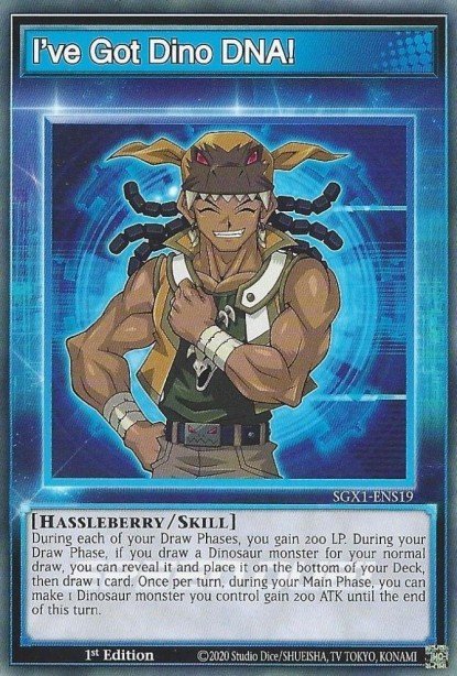 I've Got Dino DNA! Yu-Gi-Oh card