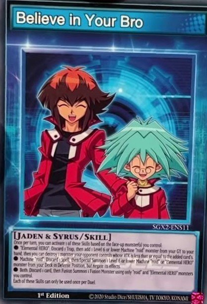 Believe in your Bro Yu-Gi-Oh card
