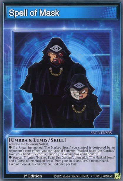Spell of Mask (Skill Card) Yu-Gi-Oh card