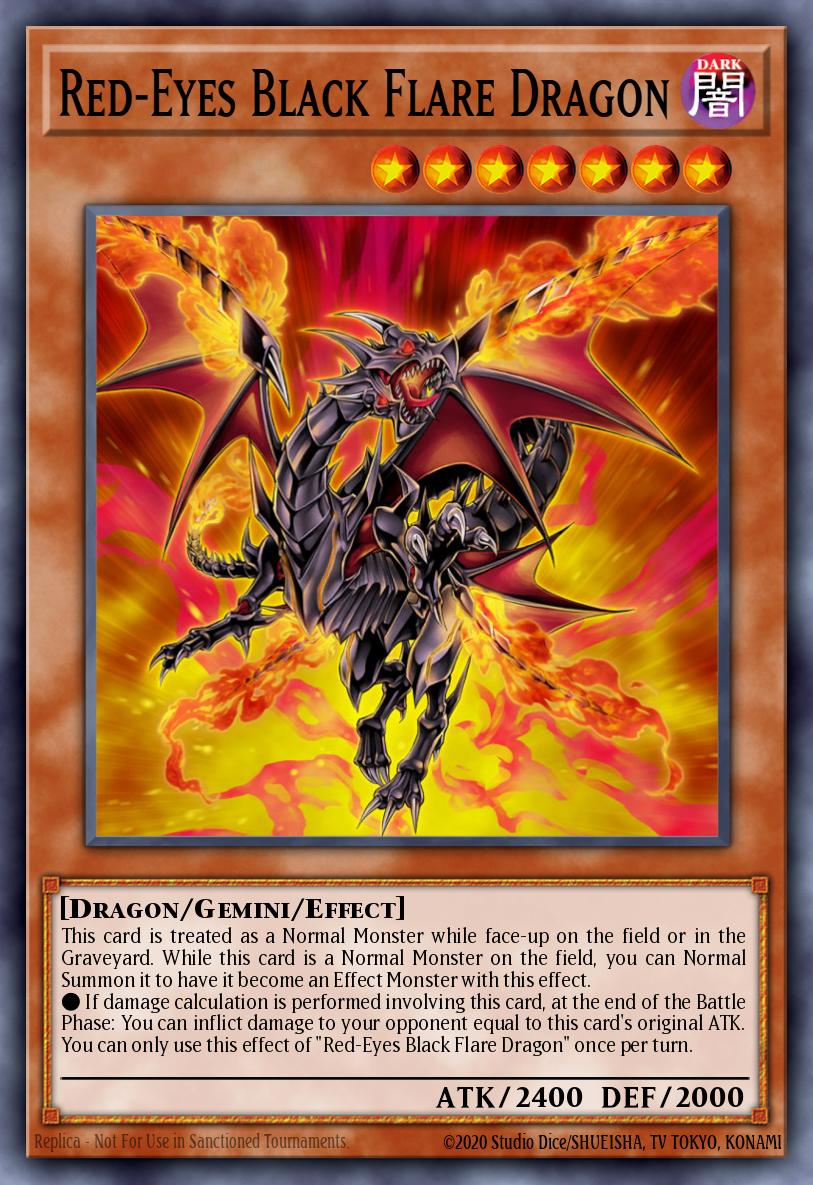 Red-Eyes Black Flare Dragon Yu-Gi-Oh card