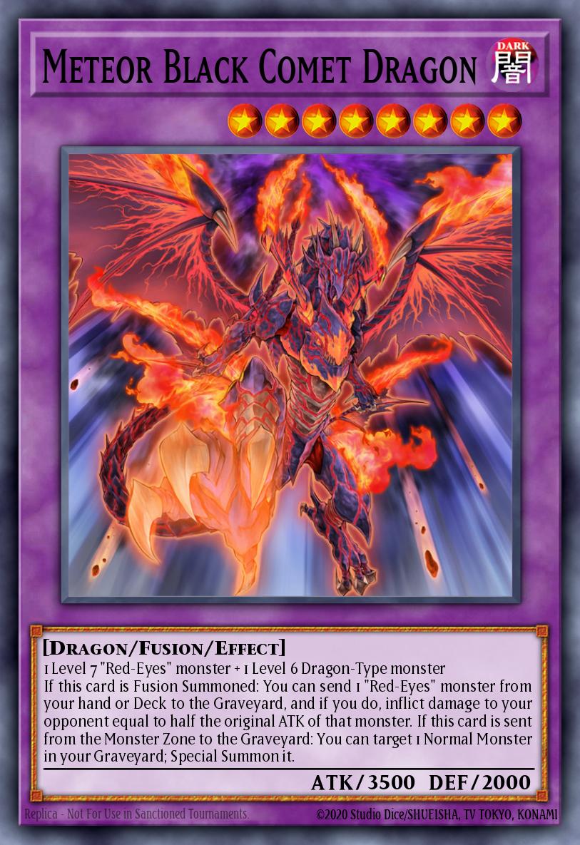 Meteor Black Comet Dragon Yu-Gi-Oh card