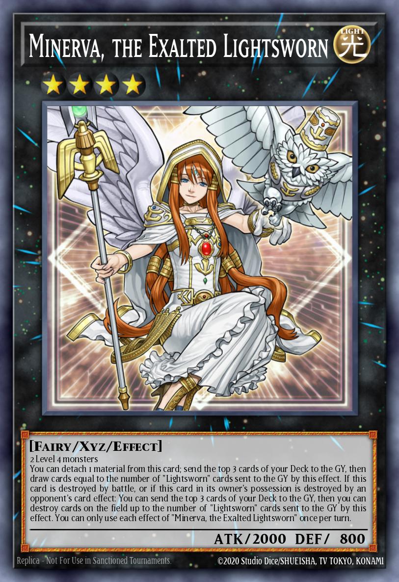 Minerva, the Exalted Lightsworn Yu-Gi-Oh card
