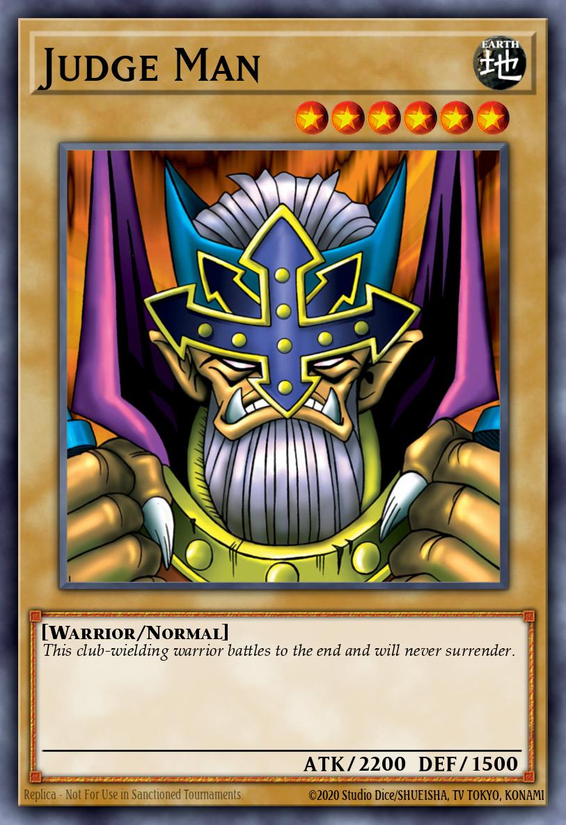 Judge Man Yu-Gi-Oh card