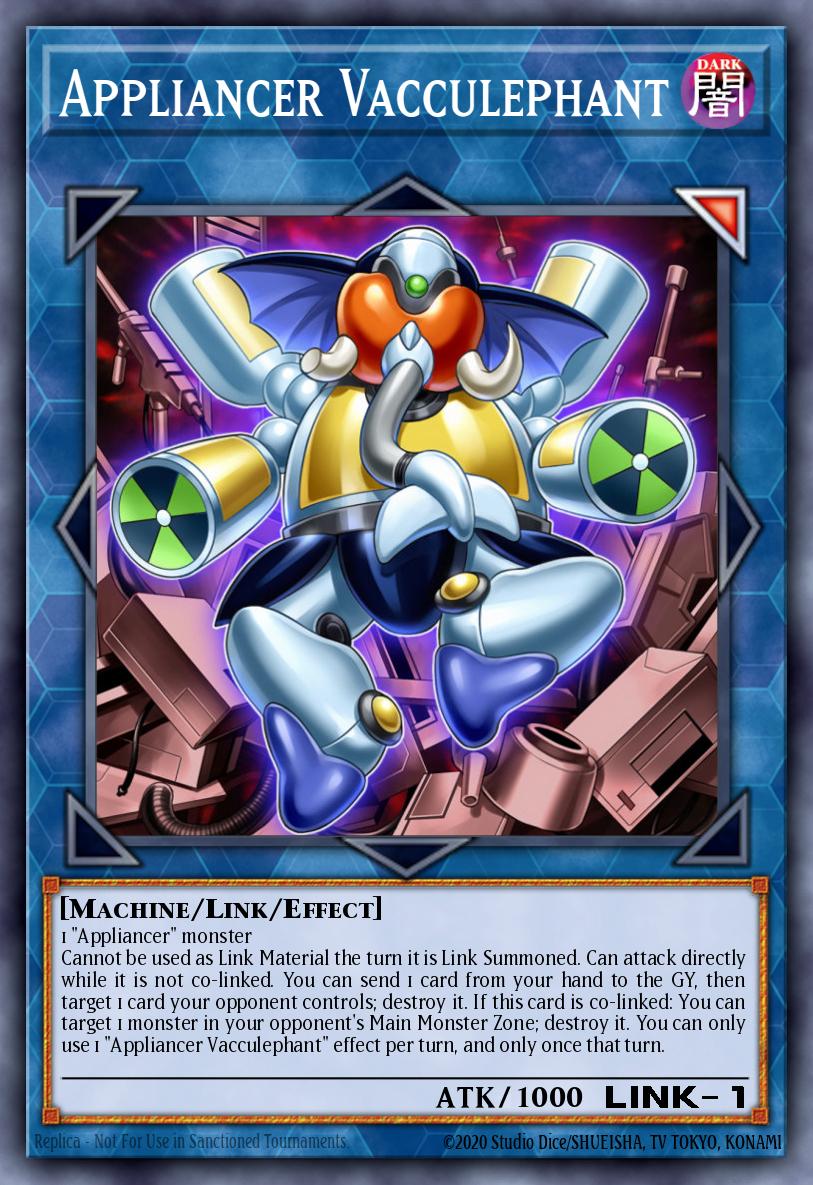 Appliancer Vacculephant Yu-Gi-Oh card