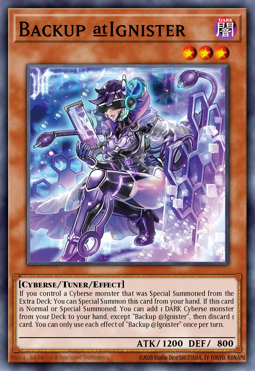 Backup @Ignister Yu-Gi-Oh card