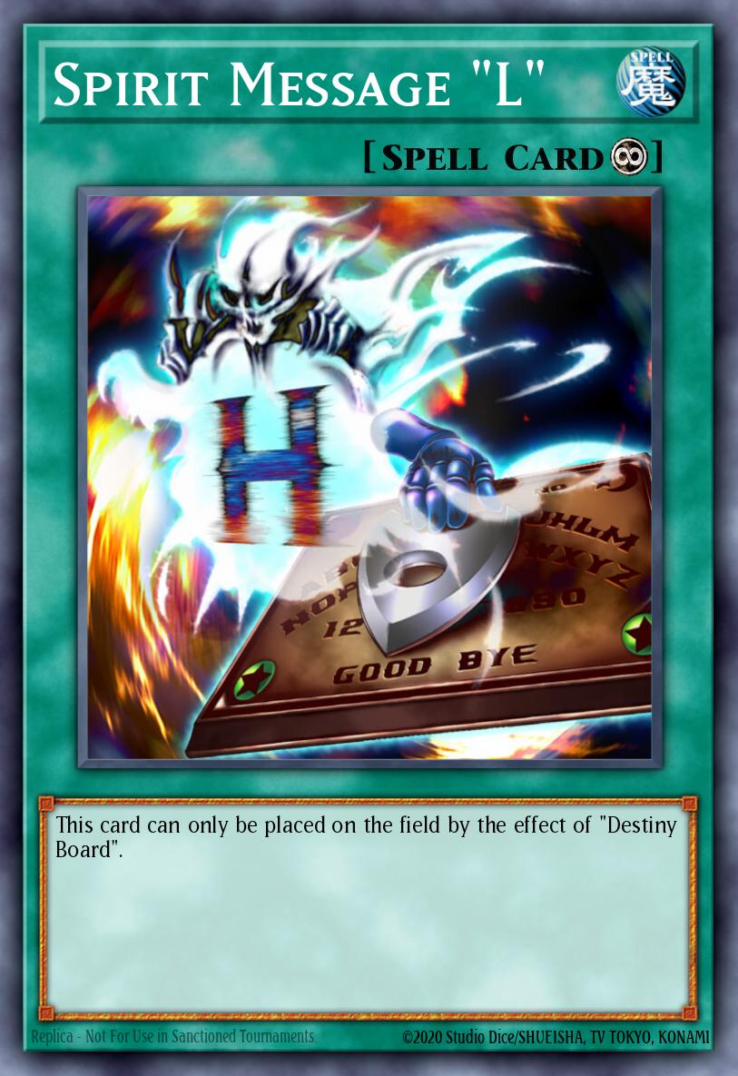 Spirit Message "L" Yu-Gi-Oh card