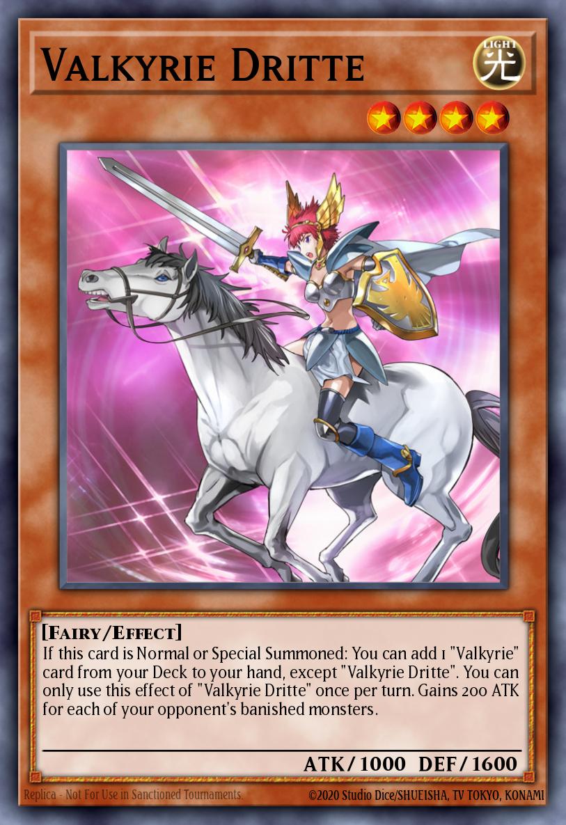 Valkyrie Dritte Yu-Gi-Oh card