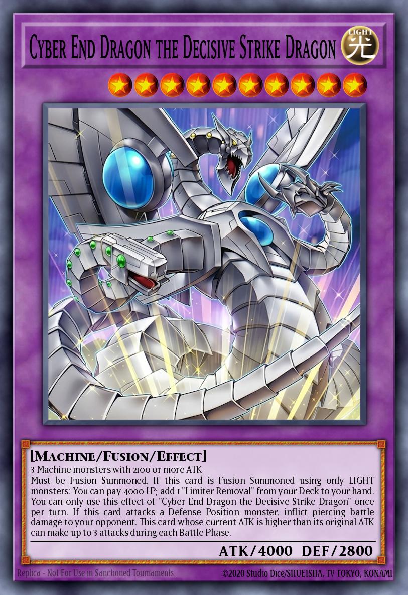 Cyber End Dragon the Decisive Strike Dragon Yu-Gi-Oh card