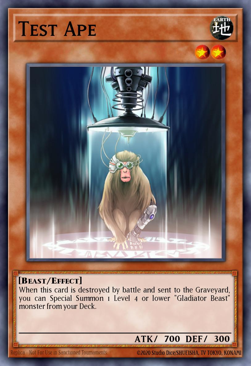Test Ape Yu-Gi-Oh card