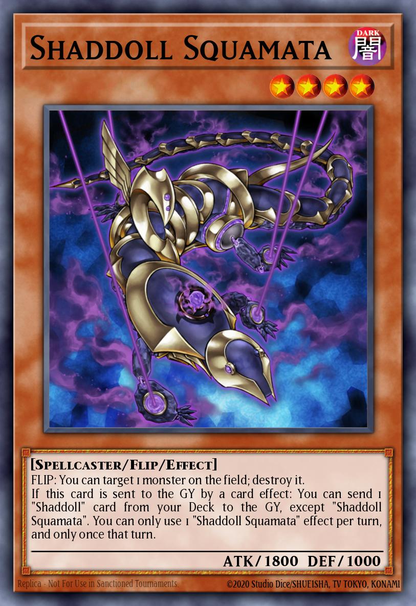 Shaddoll Squamata Yu-Gi-Oh card