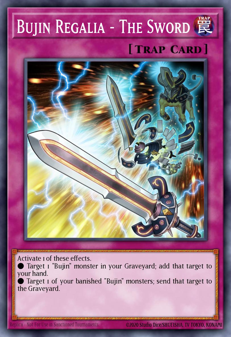 Bujin Regalia - The Sword Yu-Gi-Oh card
