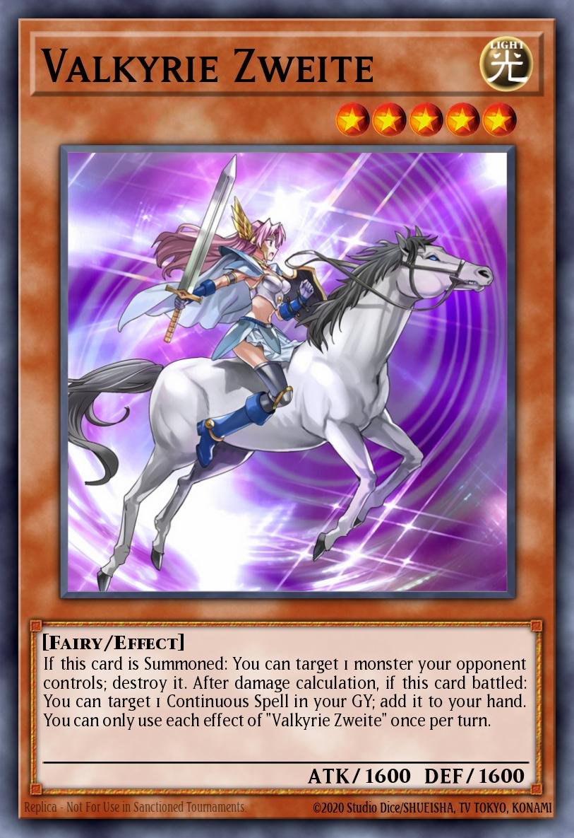 Valkyrie Zweite Yu-Gi-Oh card