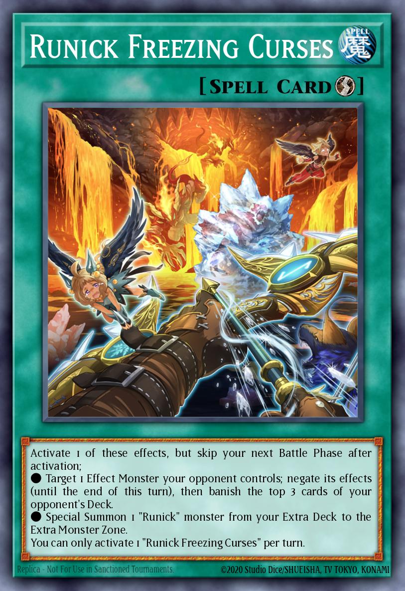Runick Freezing Curses Yu-Gi-Oh card