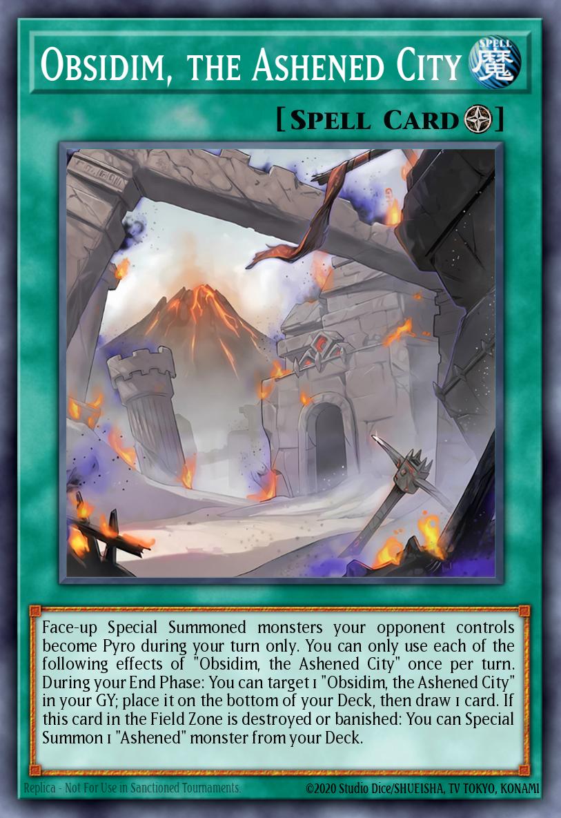 Obsidim, the Ashened City Yu-Gi-Oh card