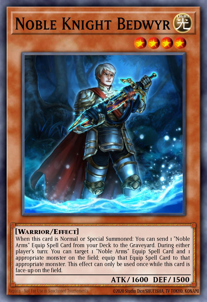 Noble Knight Bedwyr Yu-Gi-Oh card