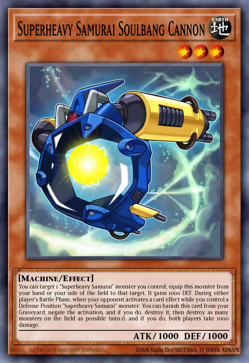 Superheavy Samurai Soulbang Cannon Yu-Gi-Oh card
