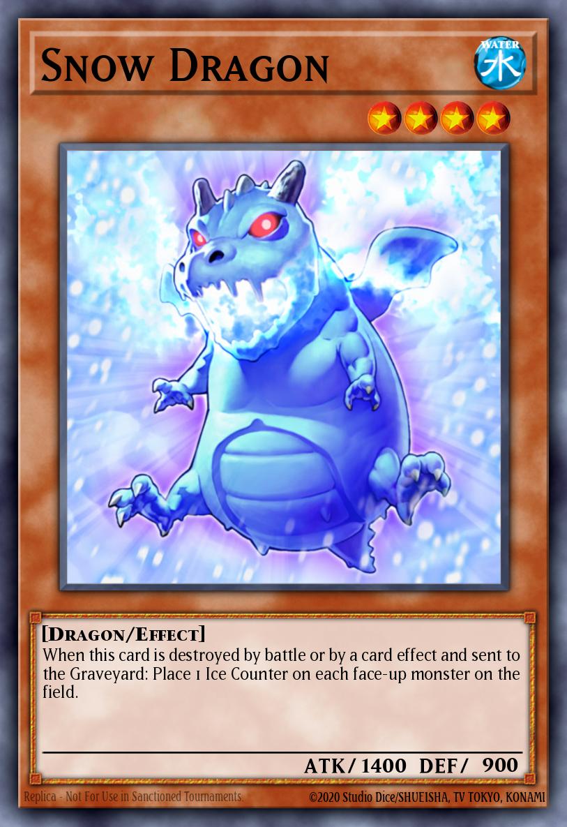 Snow Dragon Yu-Gi-Oh card