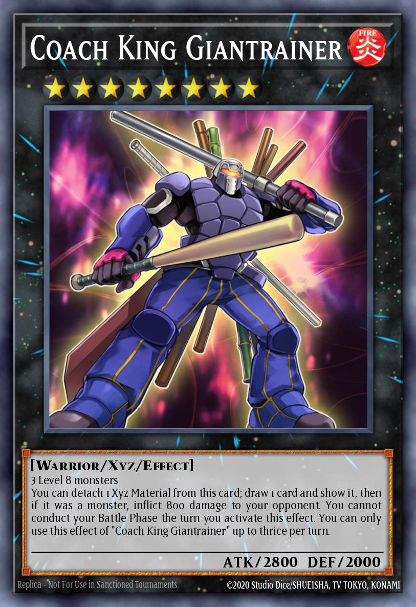 Coach King Giantrainer Yu-Gi-Oh card