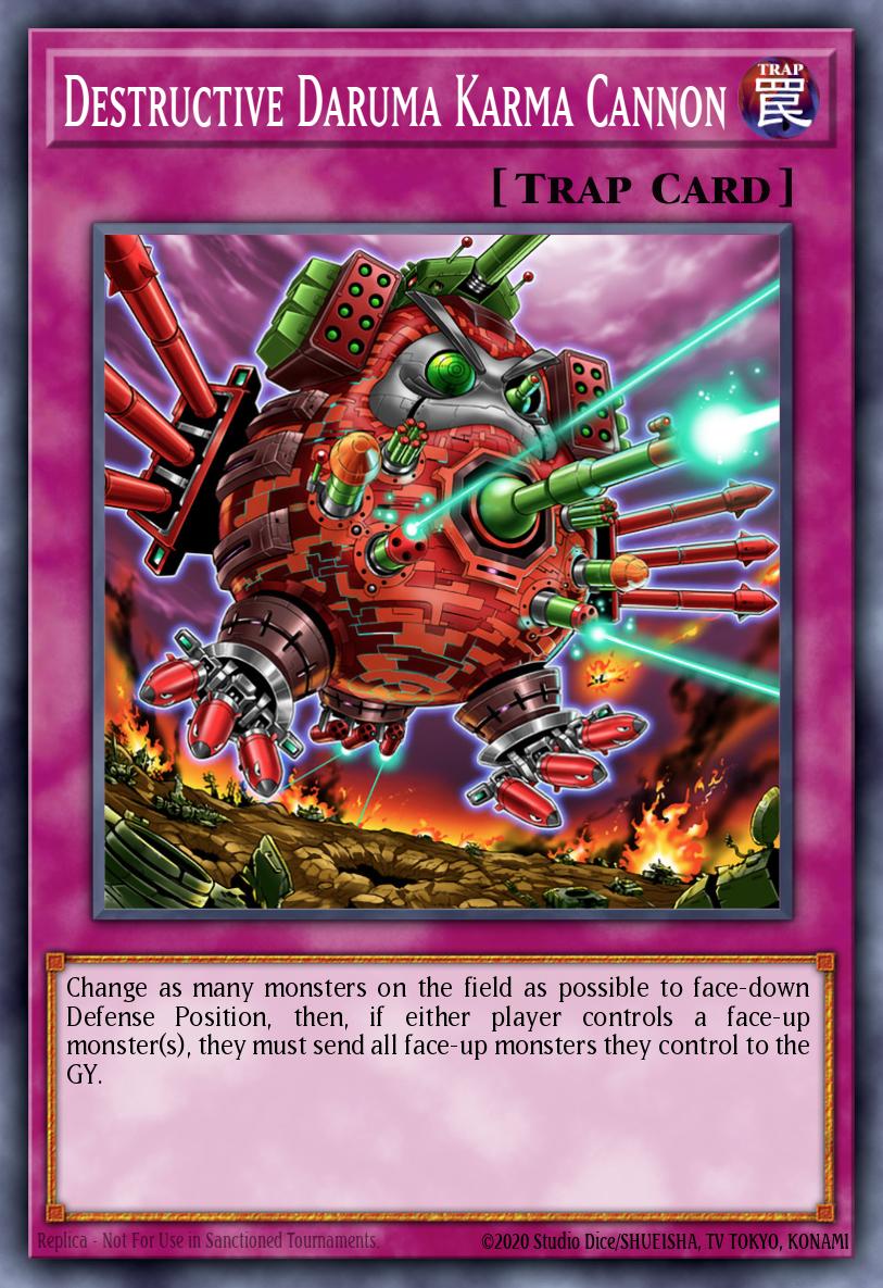Destructive Daruma Karma Cannon Yu-Gi-Oh card