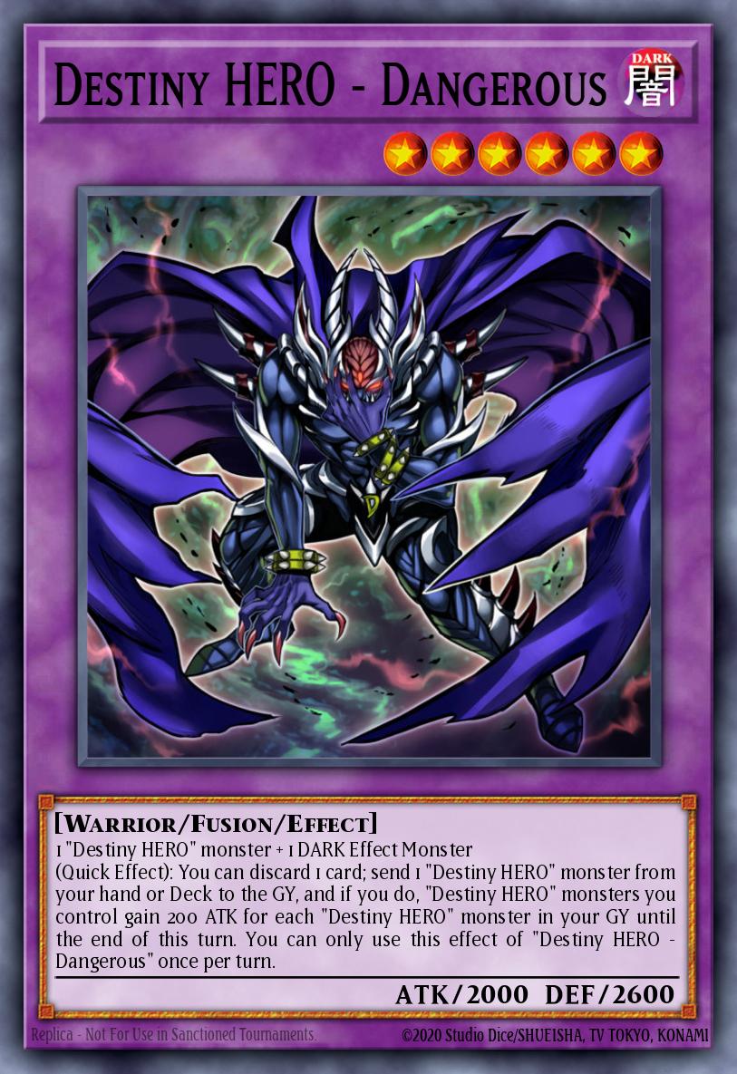 Destiny HERO - Dangerous Yu-Gi-Oh card
