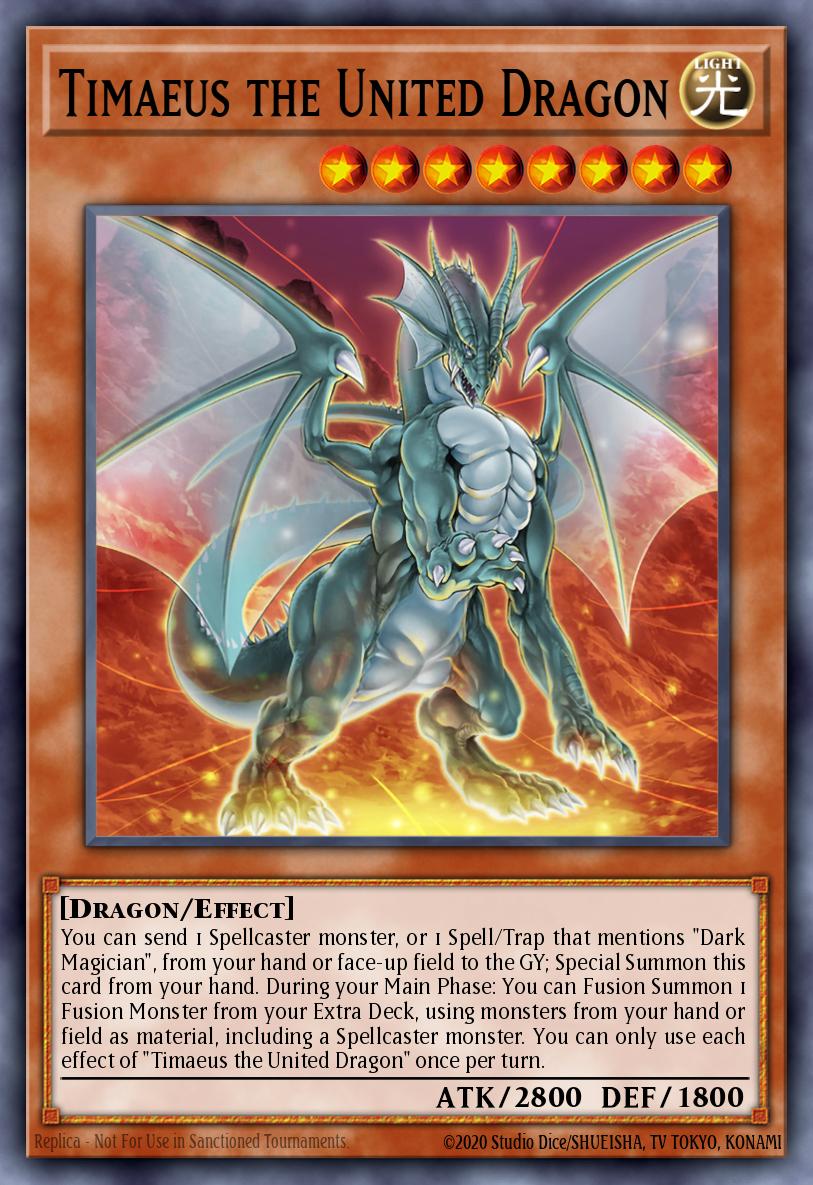 Timaeus the United Dragon Yu-Gi-Oh card