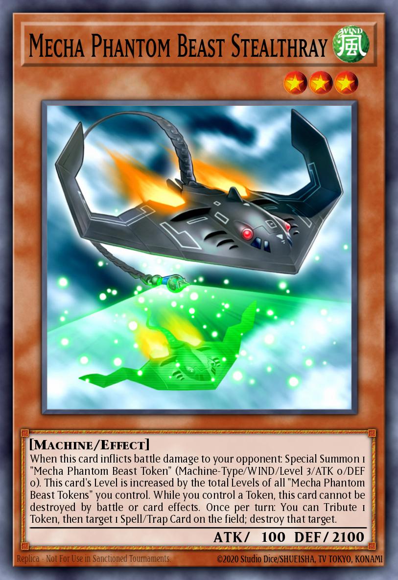 Mecha Phantom Beast Stealthray Yu-Gi-Oh card