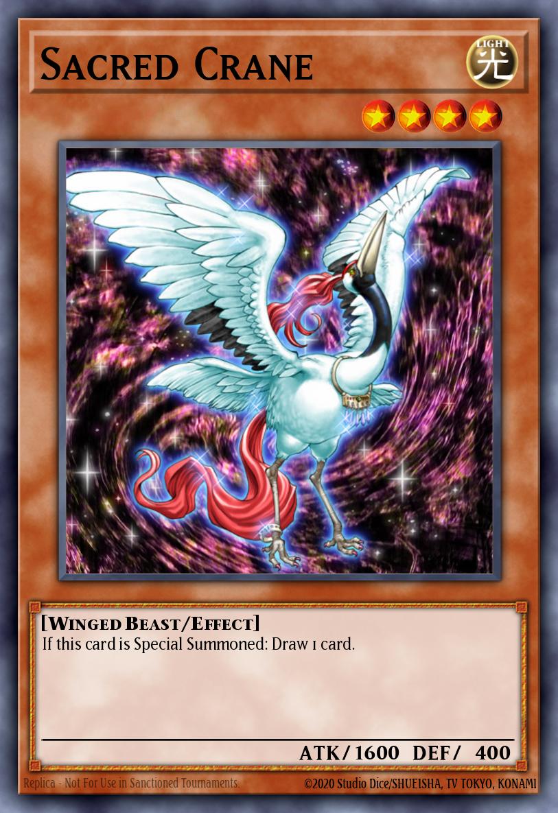 Sacred Crane Yu-Gi-Oh card