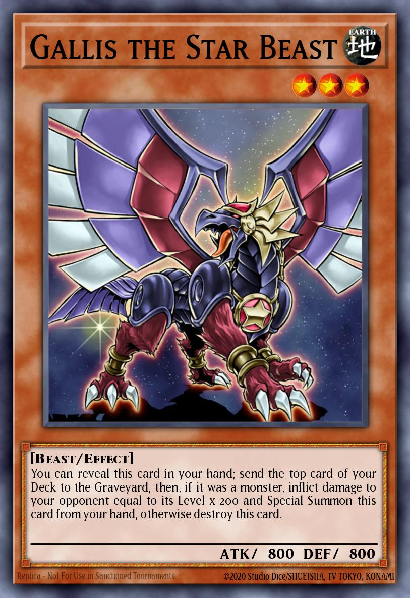 Gallis the Star Beast Yu-Gi-Oh card