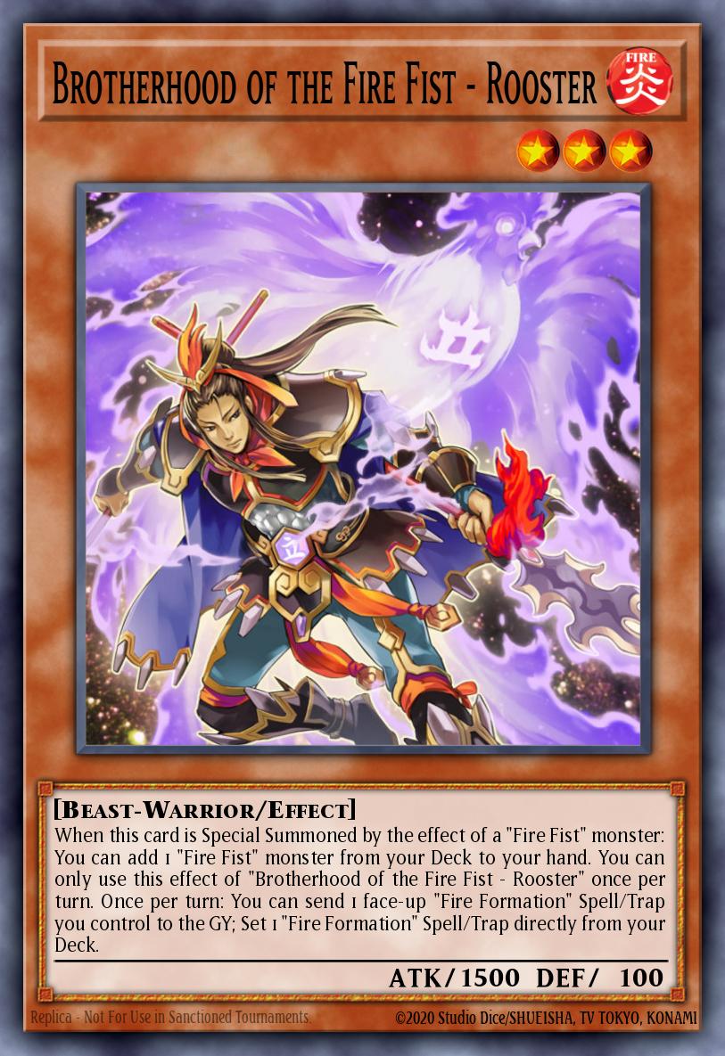 Brotherhood of the Fire Fist - Rooster Yu-Gi-Oh card