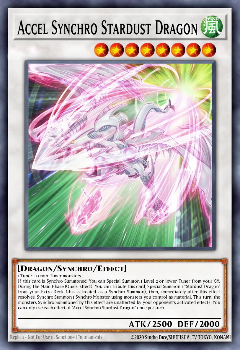 Accel Synchro Stardust Dragon Yu-Gi-Oh card