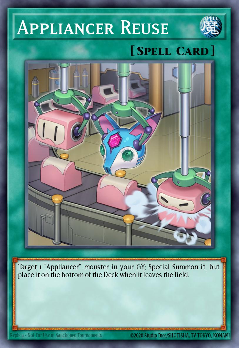 Appliancer Reuse Yu-Gi-Oh card