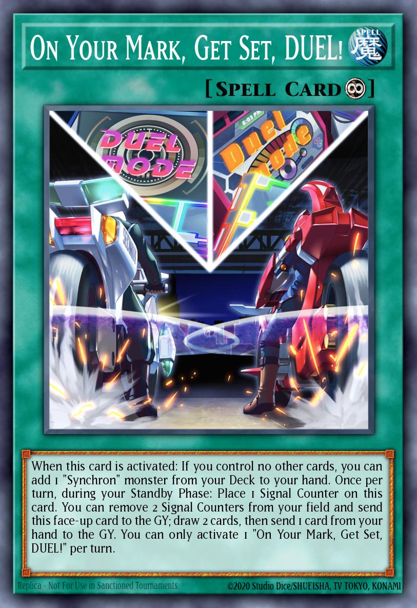 On Your Mark, Get Set, DUEL! Yu-Gi-Oh card
