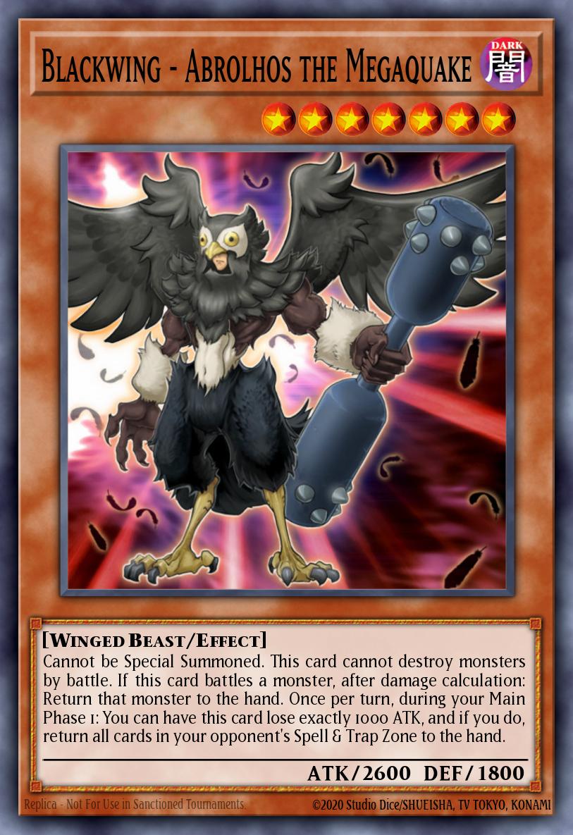 Blackwing - Abrolhos the Megaquake Yu-Gi-Oh card
