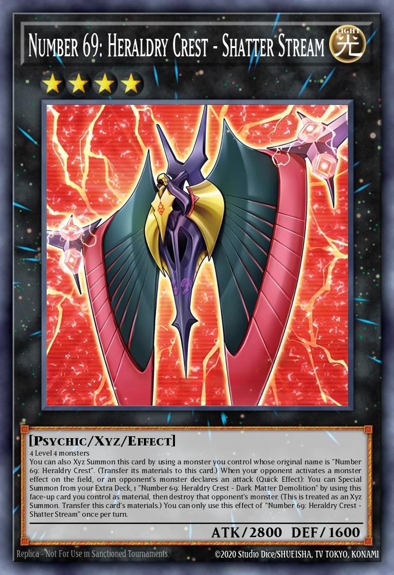 Number 69: Heraldry Crest - Shatter Stream Yu-Gi-Oh card